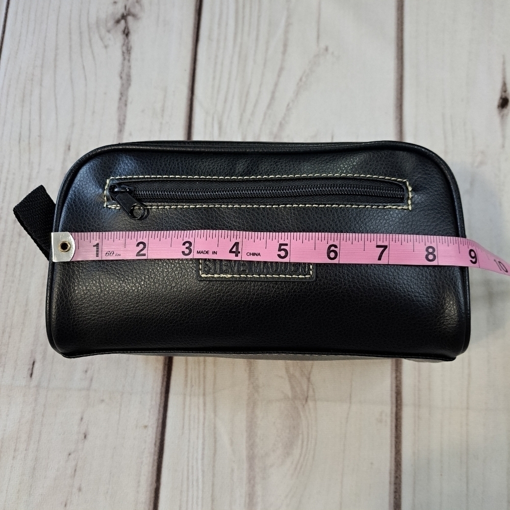 Steve Madden Black Travel Toiletry Bag - Picture 2 of 10